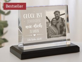 Glasfoto mit Foto