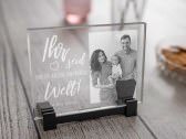 Glaskachel mit Foto