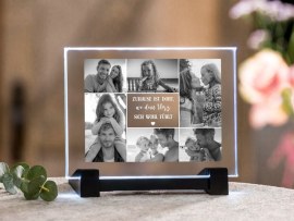 Glaskachel graviert mit Foto