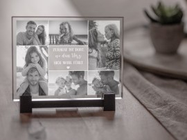 Dünne Glaskachel mit Foto