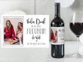 Personalisiertes Weinetikett