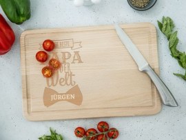 Holzschneidebrett für Papa