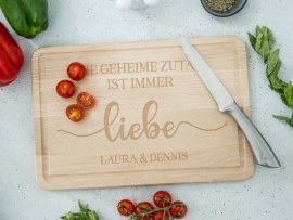 Holzschneidebrett Liebe