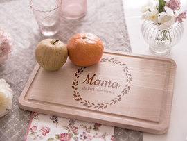 Holz-Schneidebrett zum Muttertag