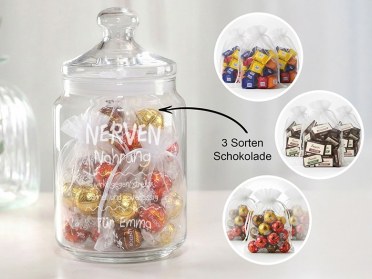 Schoko-Füllung für Keksglas groß