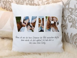 Kissen Schwester
