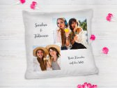 Fotokissen mit Fotos und Text