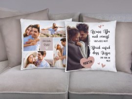 Fotokissen Vorder-und Rückseite unterschiedlich bedruckt