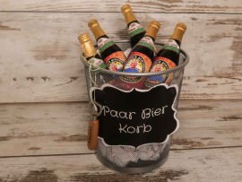 Paar Bier Korb basteln