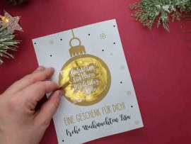 Rubbellos DIY Weihnachtsgeschenke