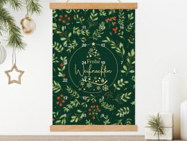 Poster-Adventskalender Titelbild grün