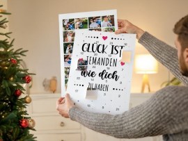 Adventskalender mit Poster gestalten