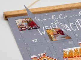 Poster-Adventskalender mit Türchen