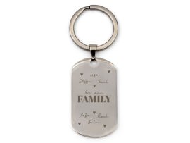Schlüsselanhänger mit Gravur Motiv Familie