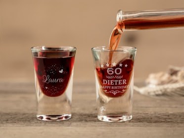 Schnapsglas mit Gravur