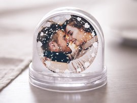 Schneekugel Paar