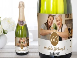Sektetikett Motiv Geburtstag