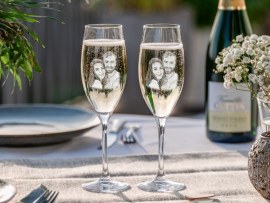 Sektgläser graviert mit Foto