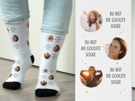 Personalisierte Socken Motiv coolste Socke