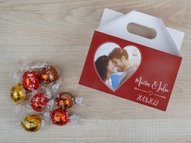 Personalisierte Süßigkeitenbox mit Lindt Lindor Kugeln