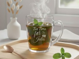 Teeglas Massives Glas