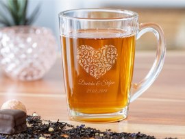 Teeglas mit Gravur