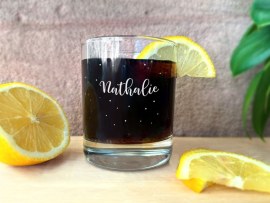 Trinkglas mit Namensgravur