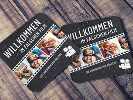 Untersetzer mit Foto Film-Motiv