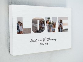 Fotoleinwand mit Collage