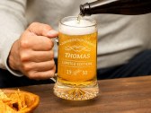 Gravierter Bierkrug
