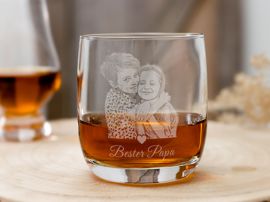 Whiskyglas mit Fotogravur Bester Papa