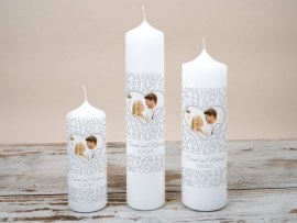 Kerze mit Foto 3 Größen