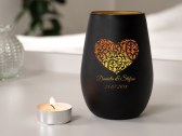Windlicht mit Gravur Hochzeit 