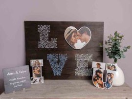 DIY-Fadenbild Buchstaben