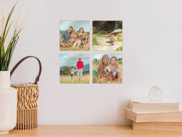 Fotokacheln als Wanddeko