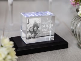 Glasfoto als Wohndeko