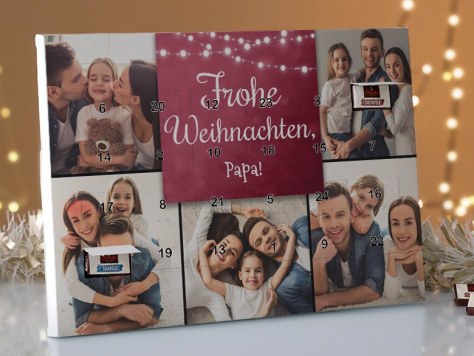 Adventskalender Frohe Weihnachten Papa