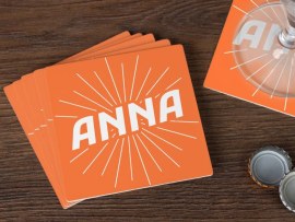 Bierdeckel Aperol-Design