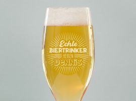 Bierglas echte Biertrinker