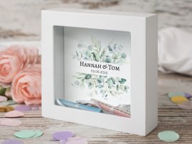 Bilderrahmen Spardose Motiv Hochzeit