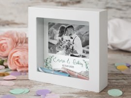 Bilderrahmen Spardose Motiv Hochzeit
