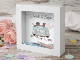 Bilderrahmen Spardose Motiv Hochzeit