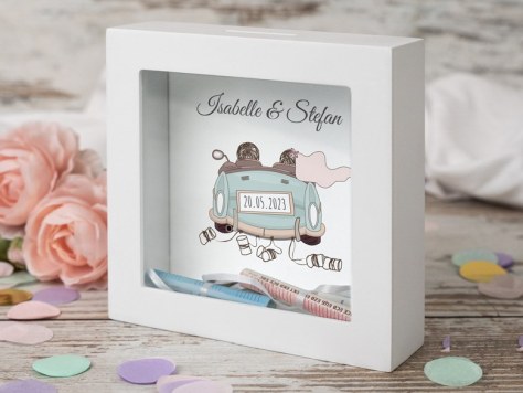 Bilderrahmen-Spardose Geldgeschenk Hochzeit