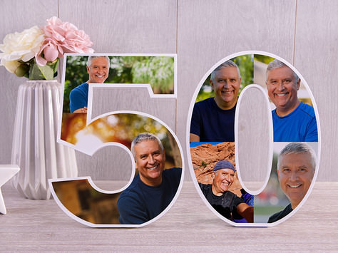 Dekozahl 50. Geburtstag