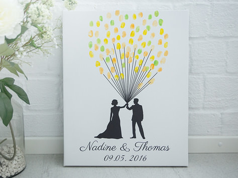 Leinwand zur Hochzeit