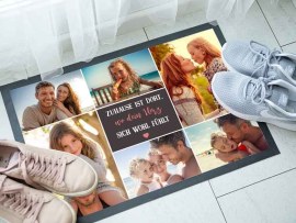 Fußmatte Collage Familie