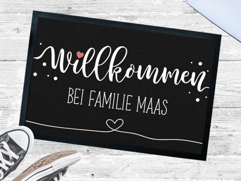 Personalisierte Fußmatte
