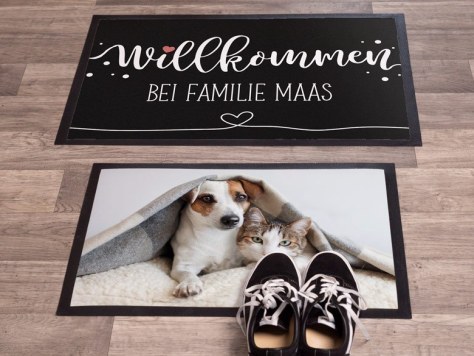 Fußmatte Groß und Klein Vergleich