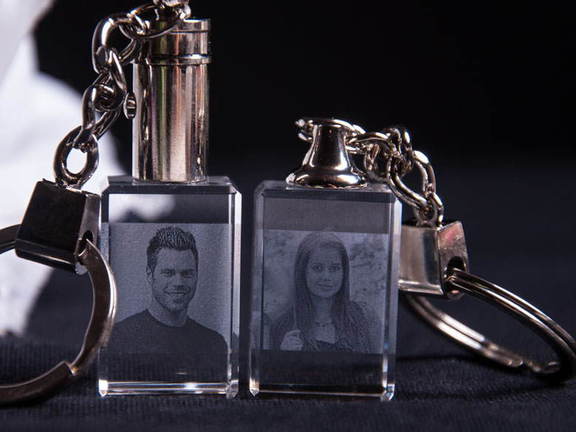 Schlüsselanhänger aus Glas