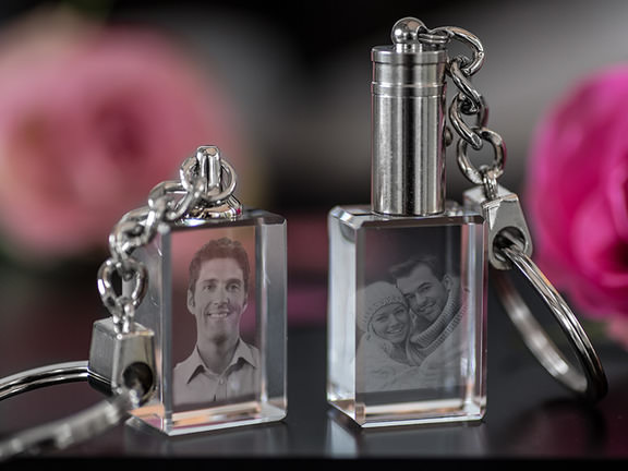 Schlüsselanhänger aus Glas